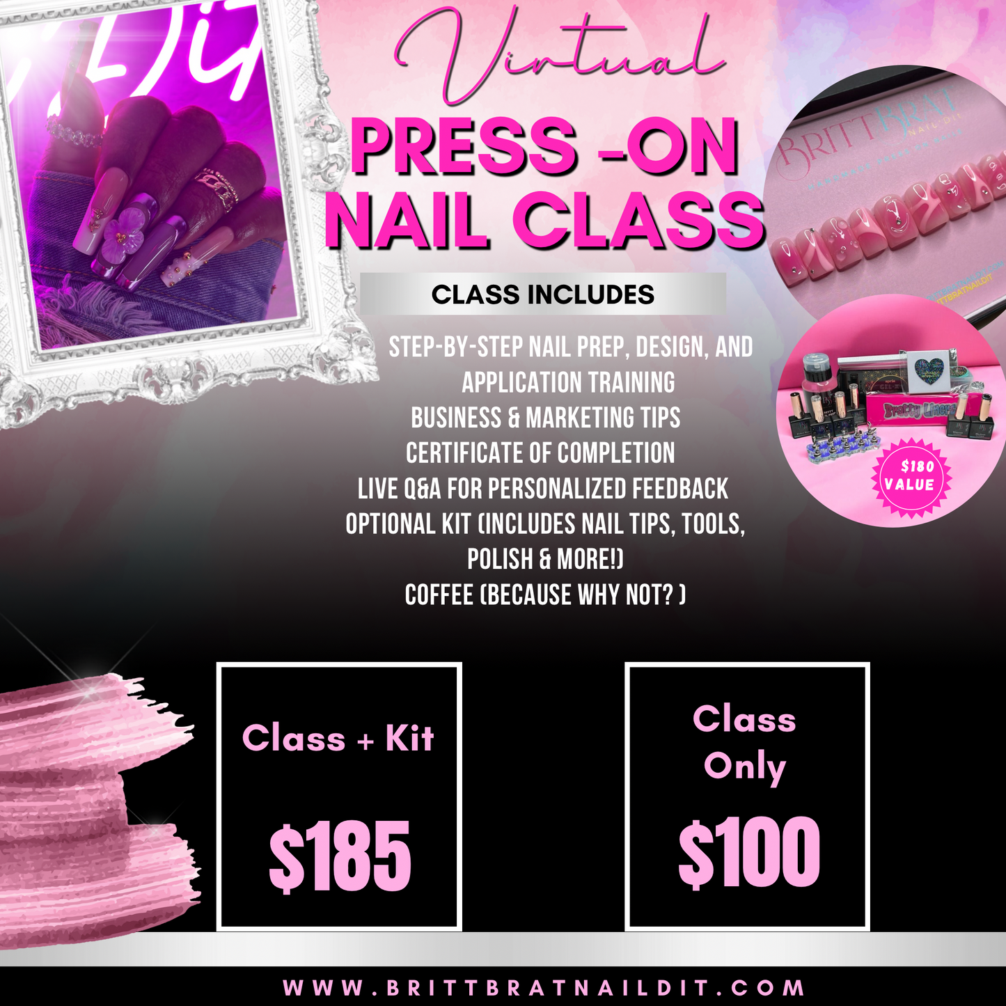 Virtual Press-On Nail Class