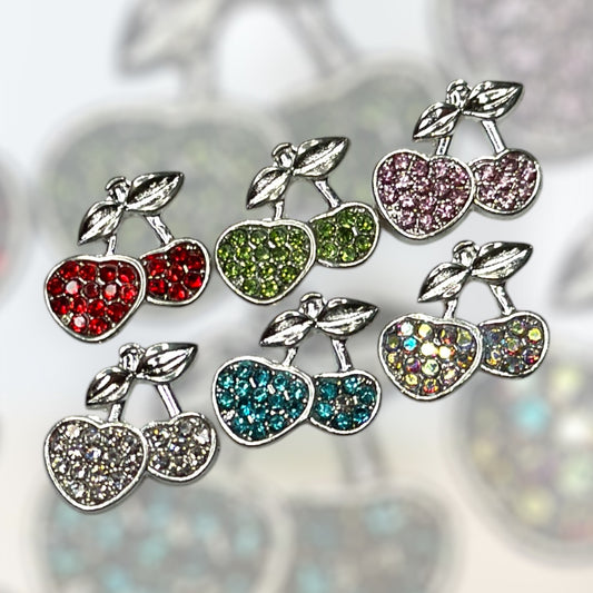 Cherry Bling Nail Charms (10pc)