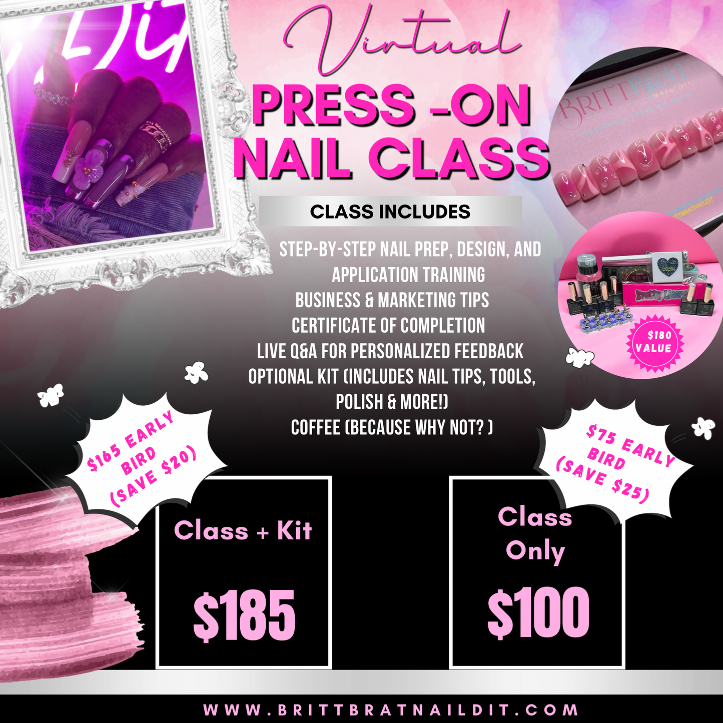 Virtual Press-On Nail Class