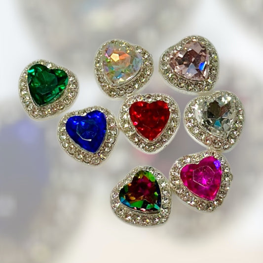 Royal Heart Nail Charms (10pc)